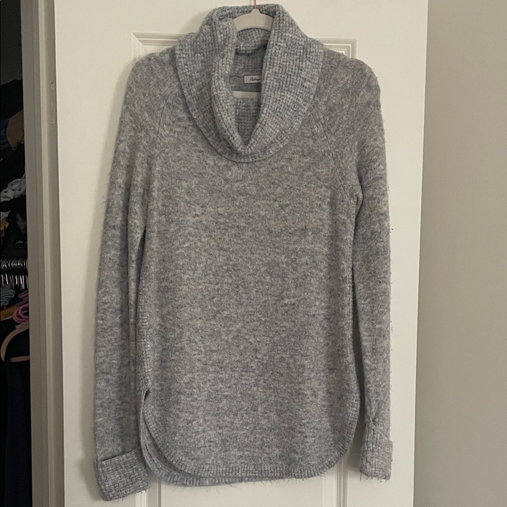 Reitmans Soft Heather Gray Cowl Neck Sweater